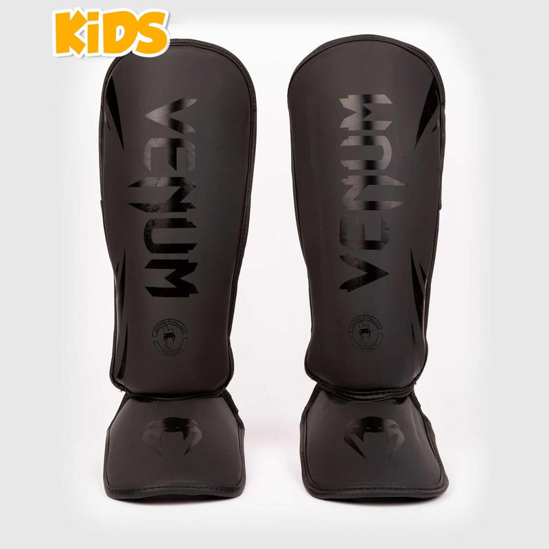 Venum Challenger Protège-Tibias pour Enfants - NOIR/NOIR