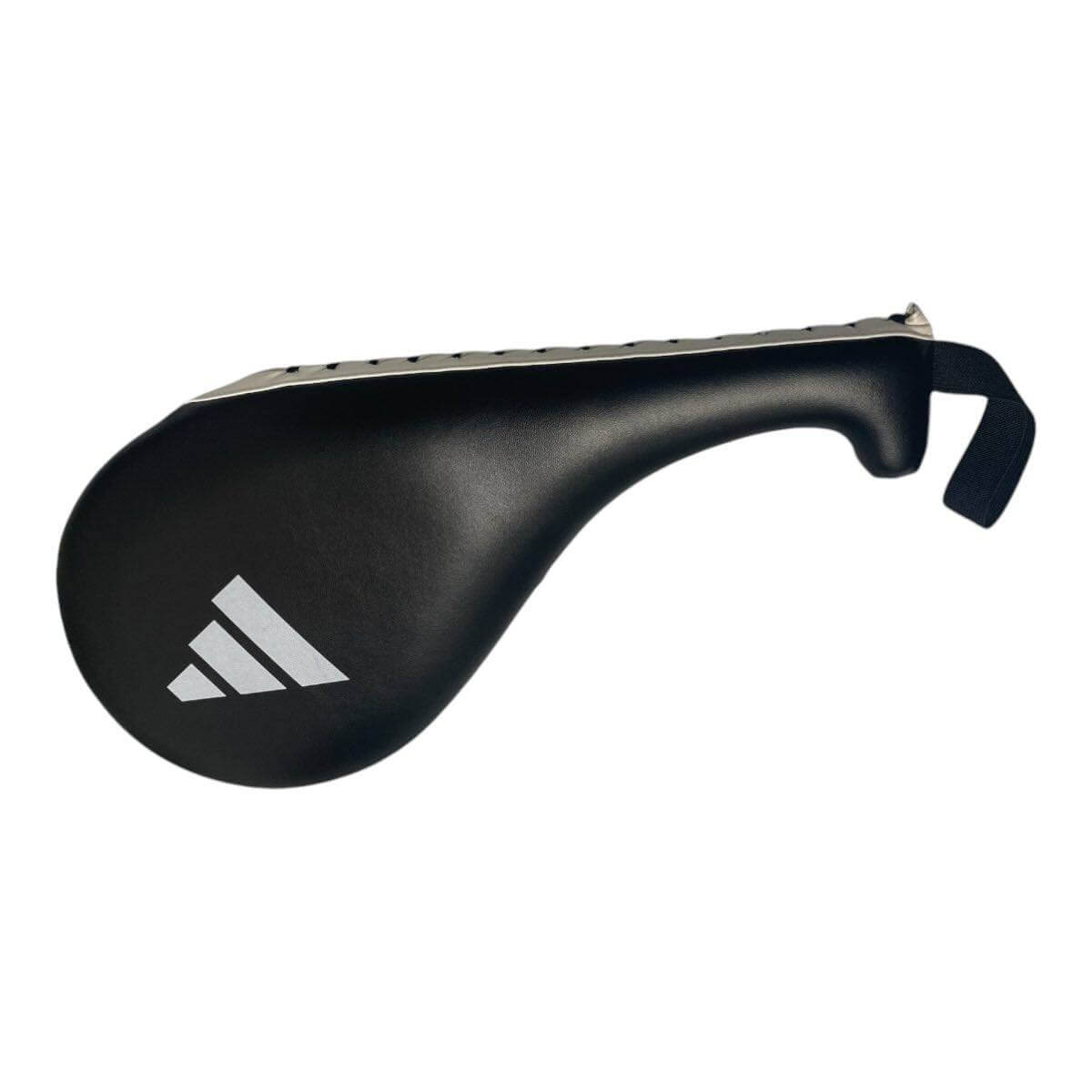 Raquette Taekwondo adidas simple taille L, cible PU3G noir et blanc