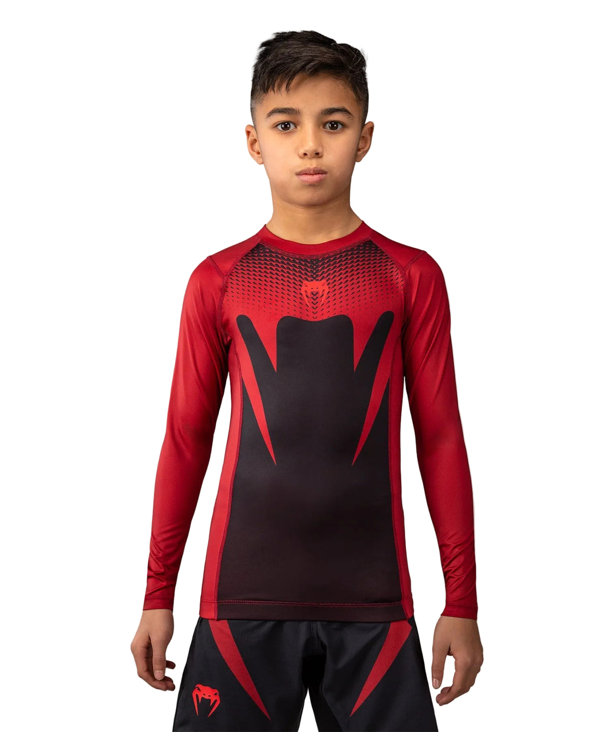 Rashguard Manches Longues Venum Attack Kids Noir/Rouge