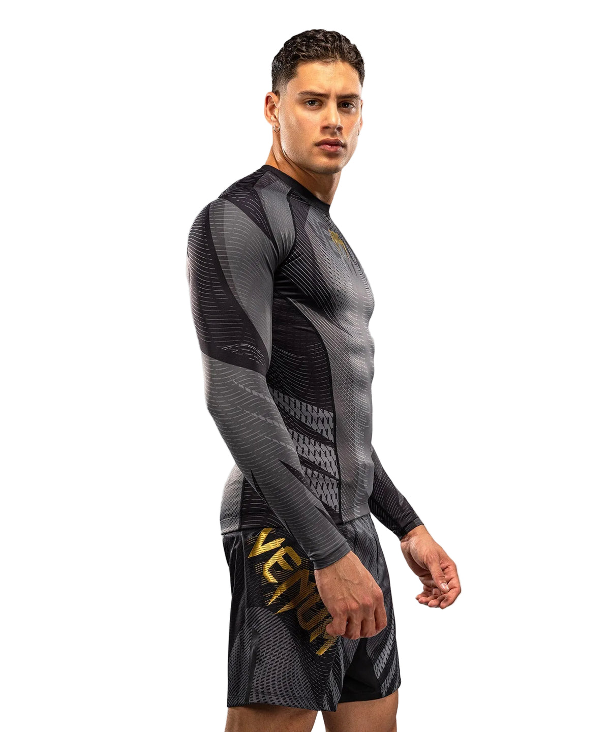 Rashguard Manches Longues Venum Galactic 3.0 Noir/Or vue de détail