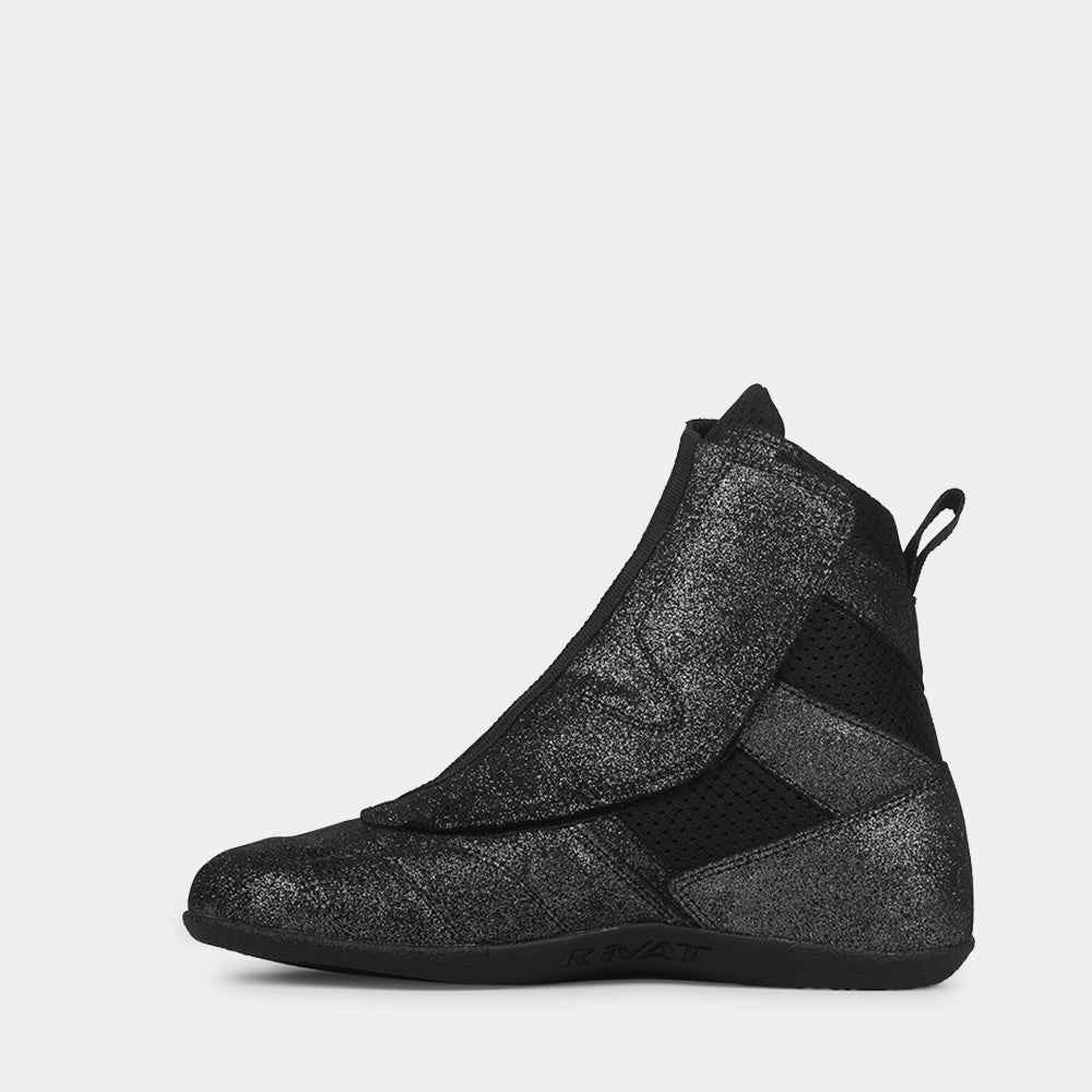 Chaussure de savate Rivat F1 Devon noir, profil gauche