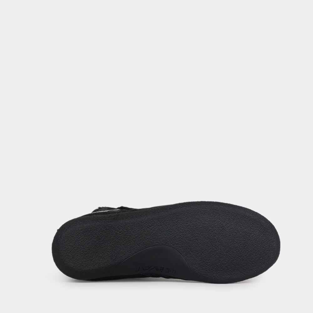 Semelle Rivat déposée, chaussure de boxe française F1 Devon noir