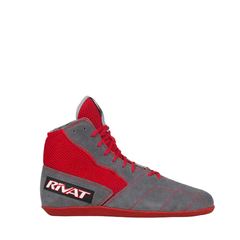 Chaussures de boxe française Rivat Boomerang - Gris/Rouge