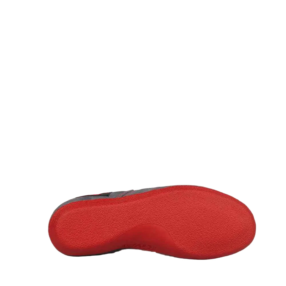 Semelle Rivat déposée, chaussure de boxe française Boomerang rouge