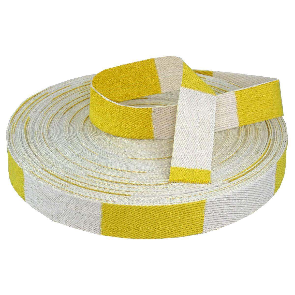 Ceinture judo shop blanche jaune