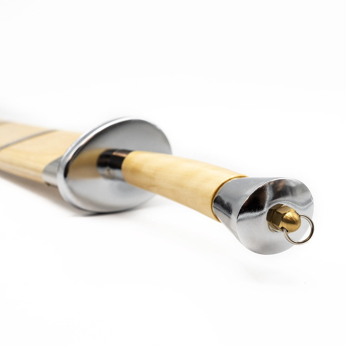 Sabre de Kung Fu semi-flexible FUJIMAE acier chromé - 80 cm