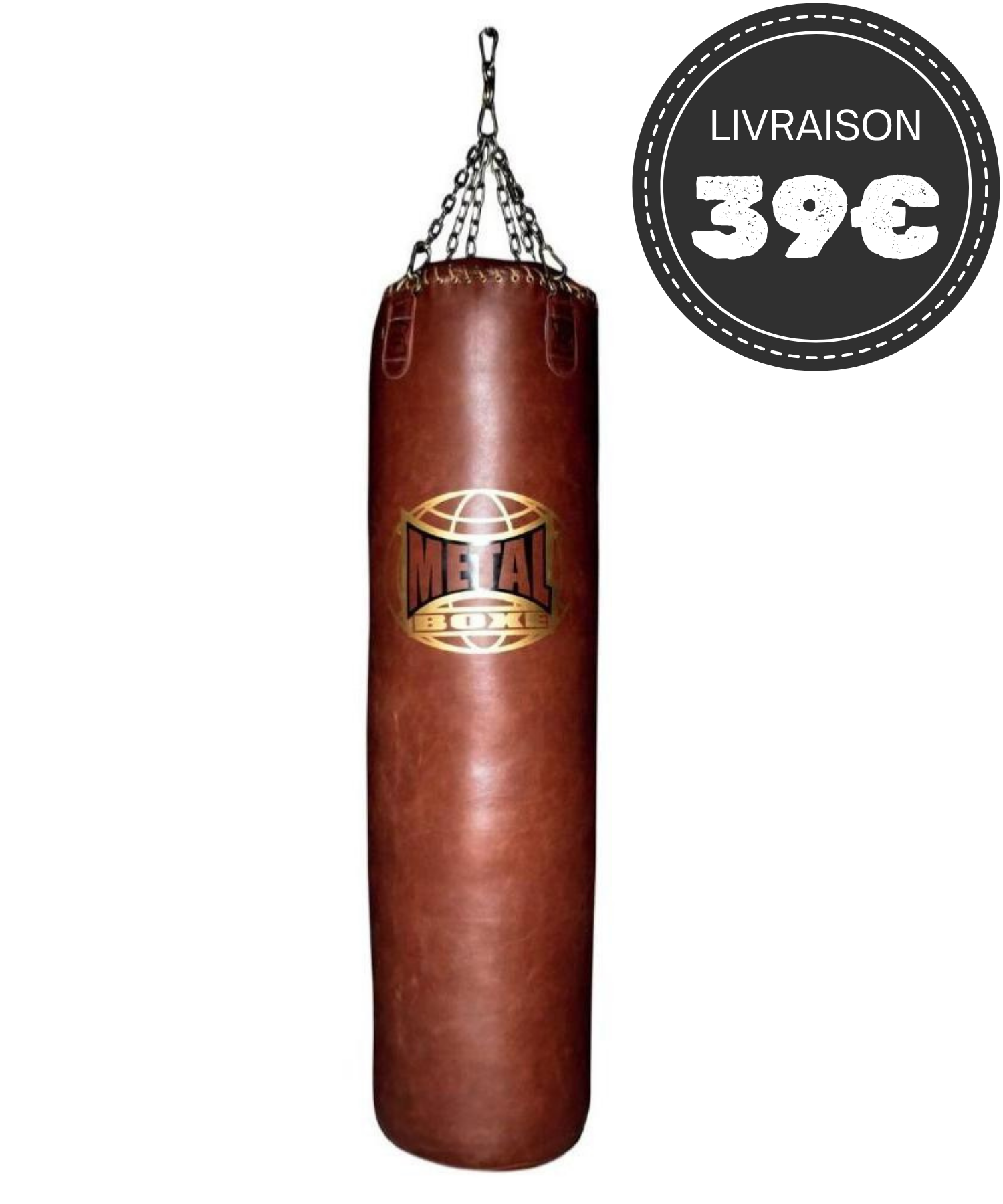 Sac de frappe cuir Metal Boxe Jupiter 150 cm