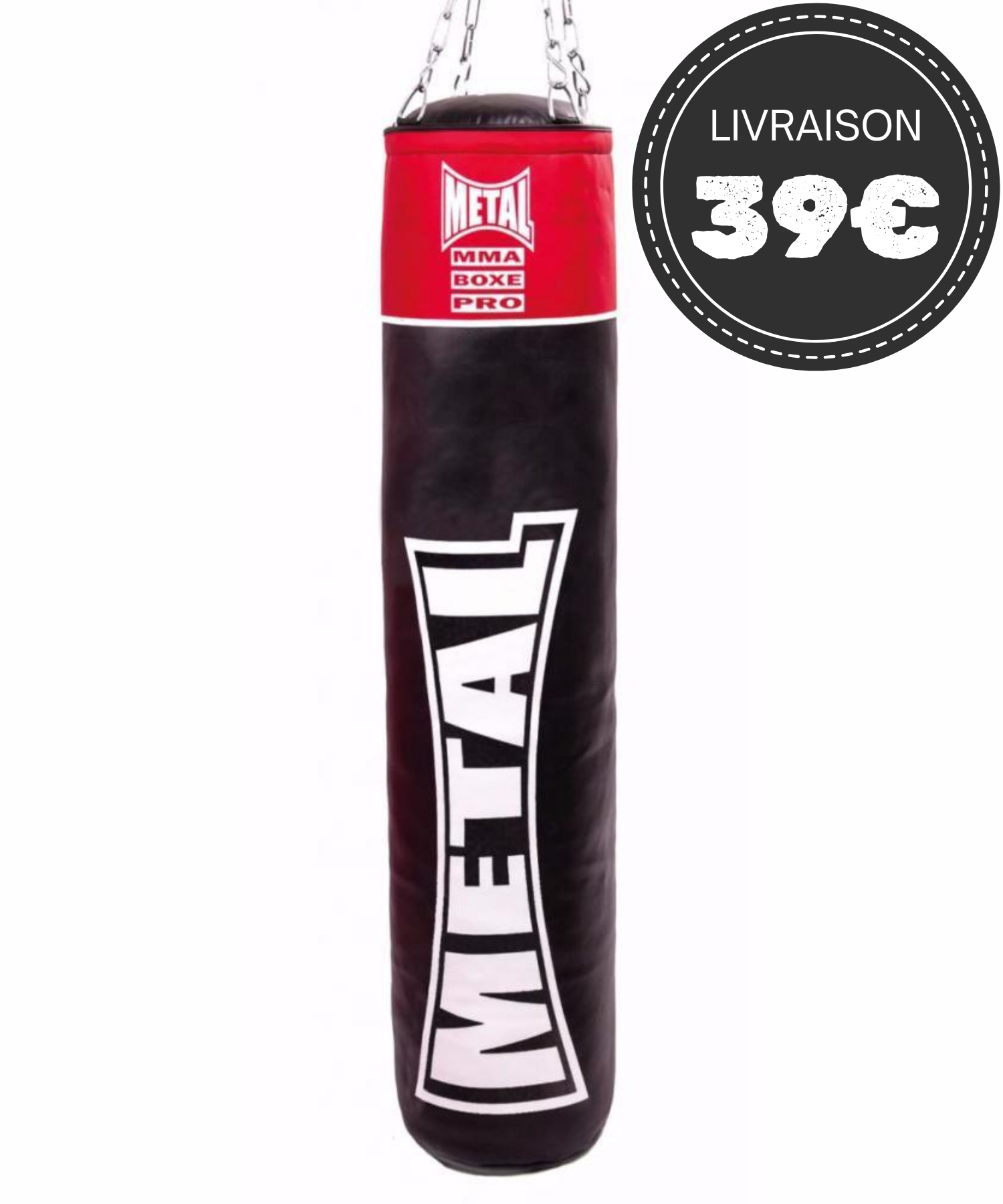Sac de frappe Metal Boxe Club Line plein - MB311