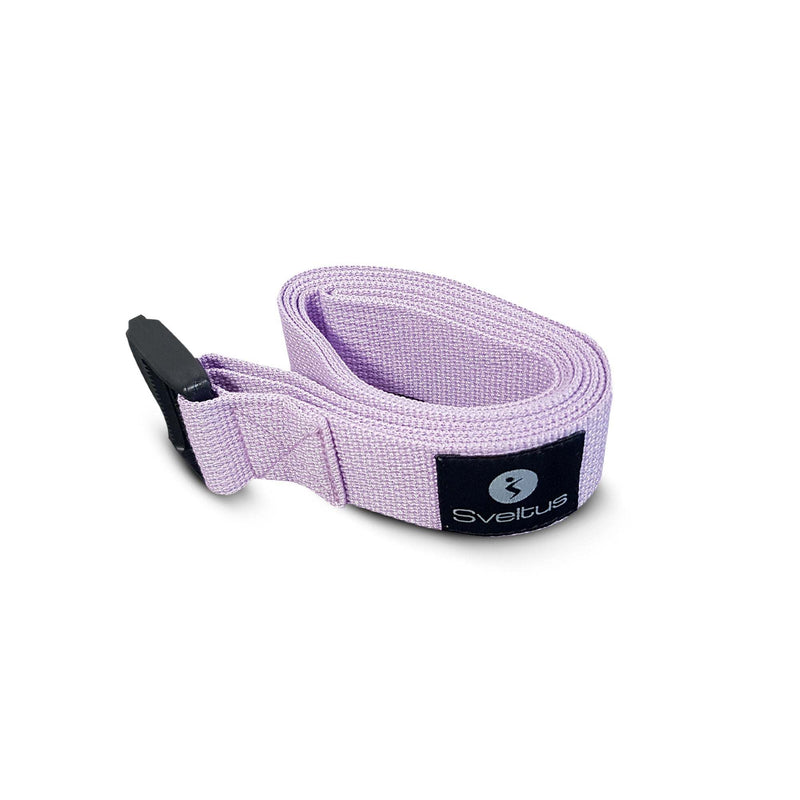 Sangle de yoga lilas fourreau Sveltus