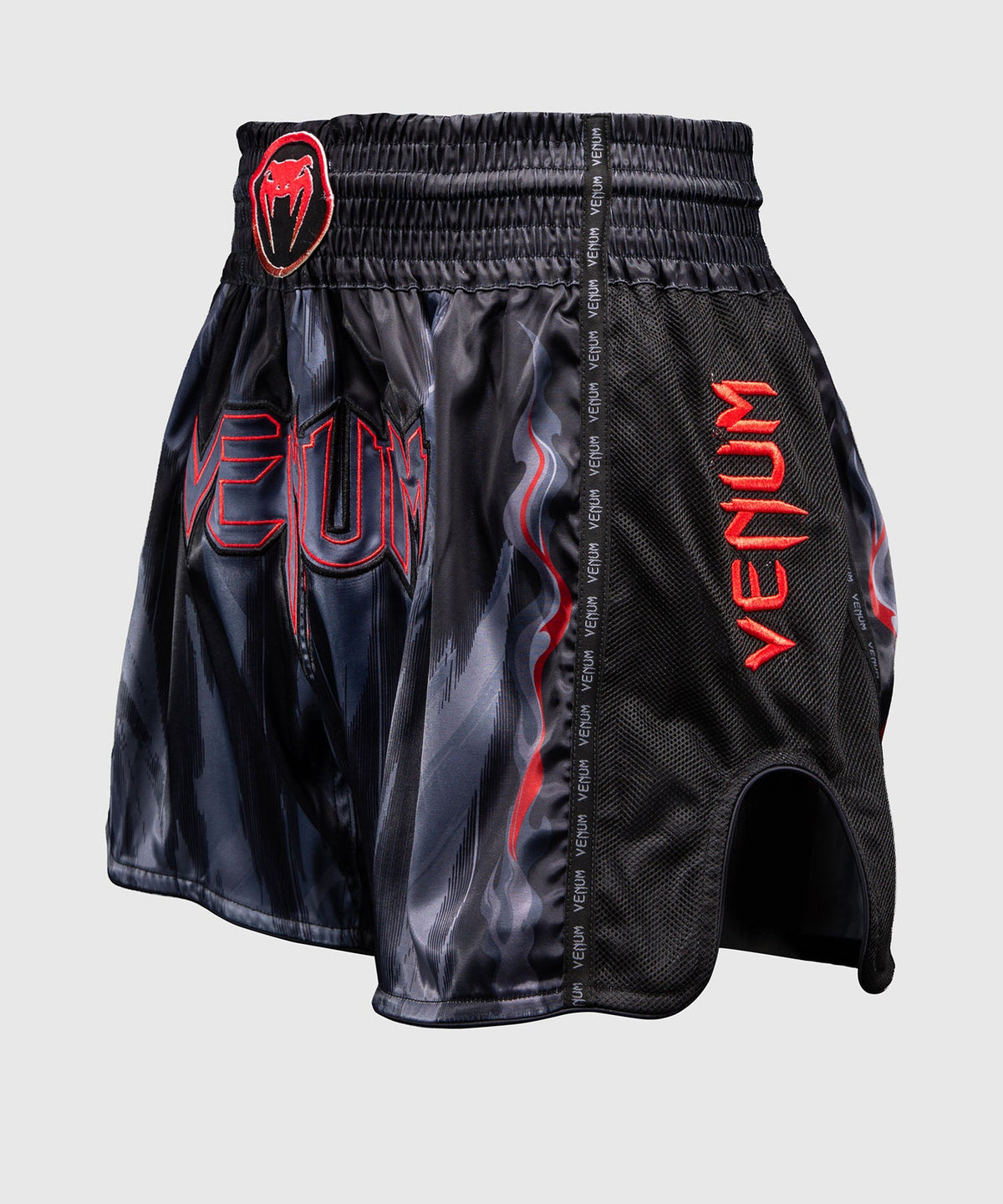 Short de Muay Thaï Venum Demon Noir/Gris pour l'entraînement