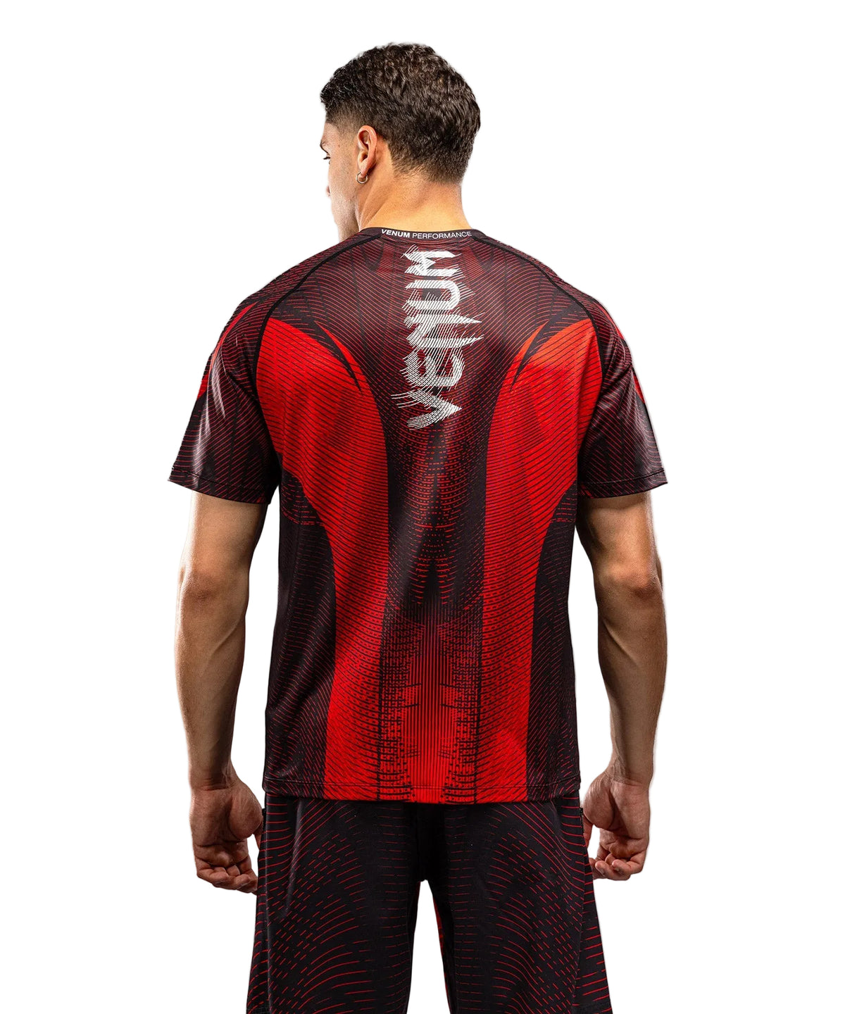 T-shirt Dry Tech Venum Galactic 3.0 Rouge/Argent disponible à la Boutique des Arts Martiaux