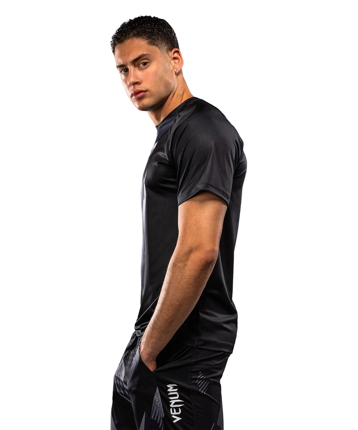 T-shirt Venum No-Gi 6.0 Dry Tech Noir/Blanc pour l'entraînement