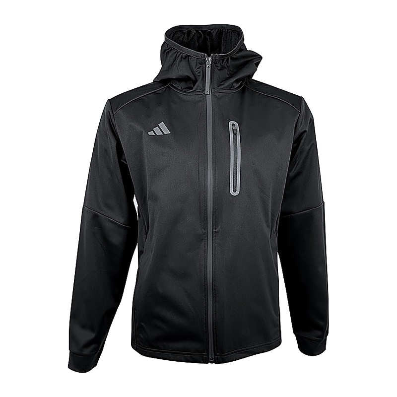 Veste de la tenue de sudation adidas Hydrosuit noire, col montant et poche poitrine zippée
