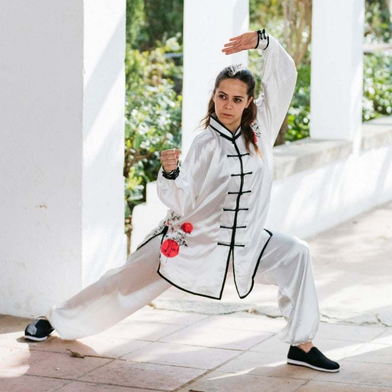 Tenue de Tai Chi Chuan FUJIMAE Liu - Ivoire/Noir