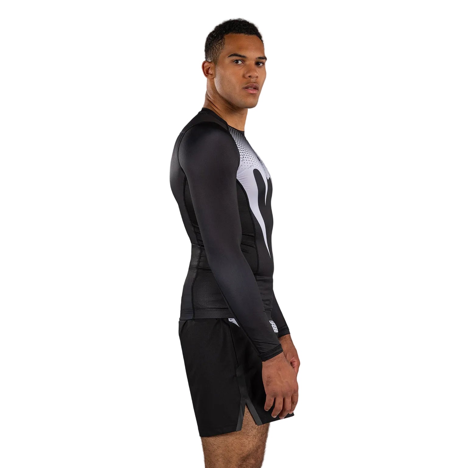 Rashguard ML Venum No Gi - Noir/Blanc