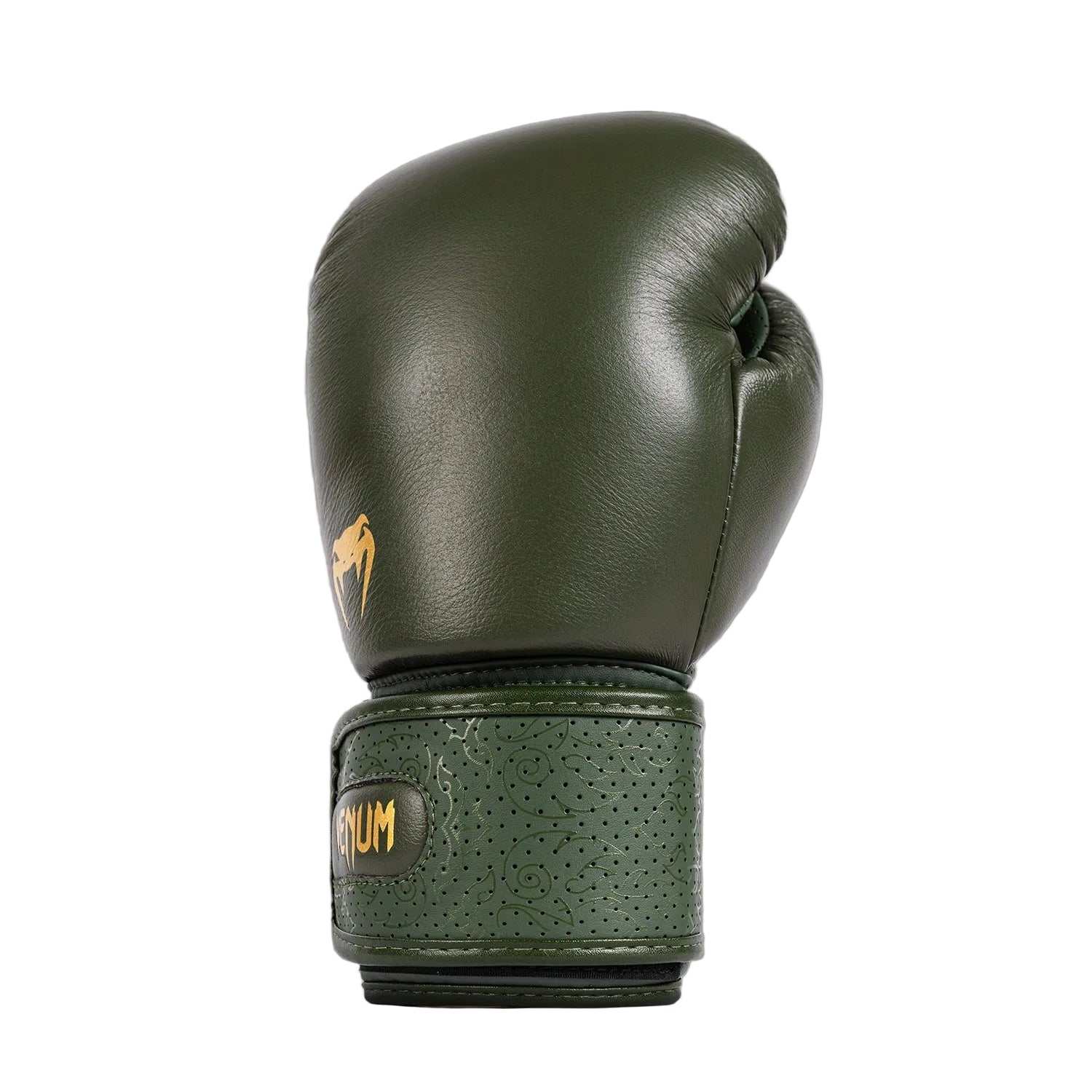 Gants de boxe Venum Power 2.0 vert forêt en cuir Nappa premium faits main avec mousse multi-densité et ventilation pour usage intensif.