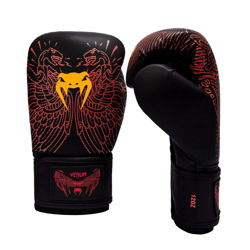 Venum Quetzal Fury Gants de Boxe - Noir/Rouge Fury/Mandarine