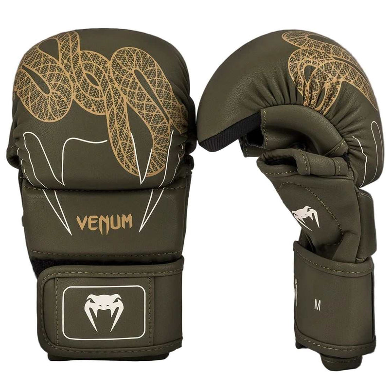 Gants de Sparring MMA Venum Serpenti – Kaki/Bronze/Ivoire