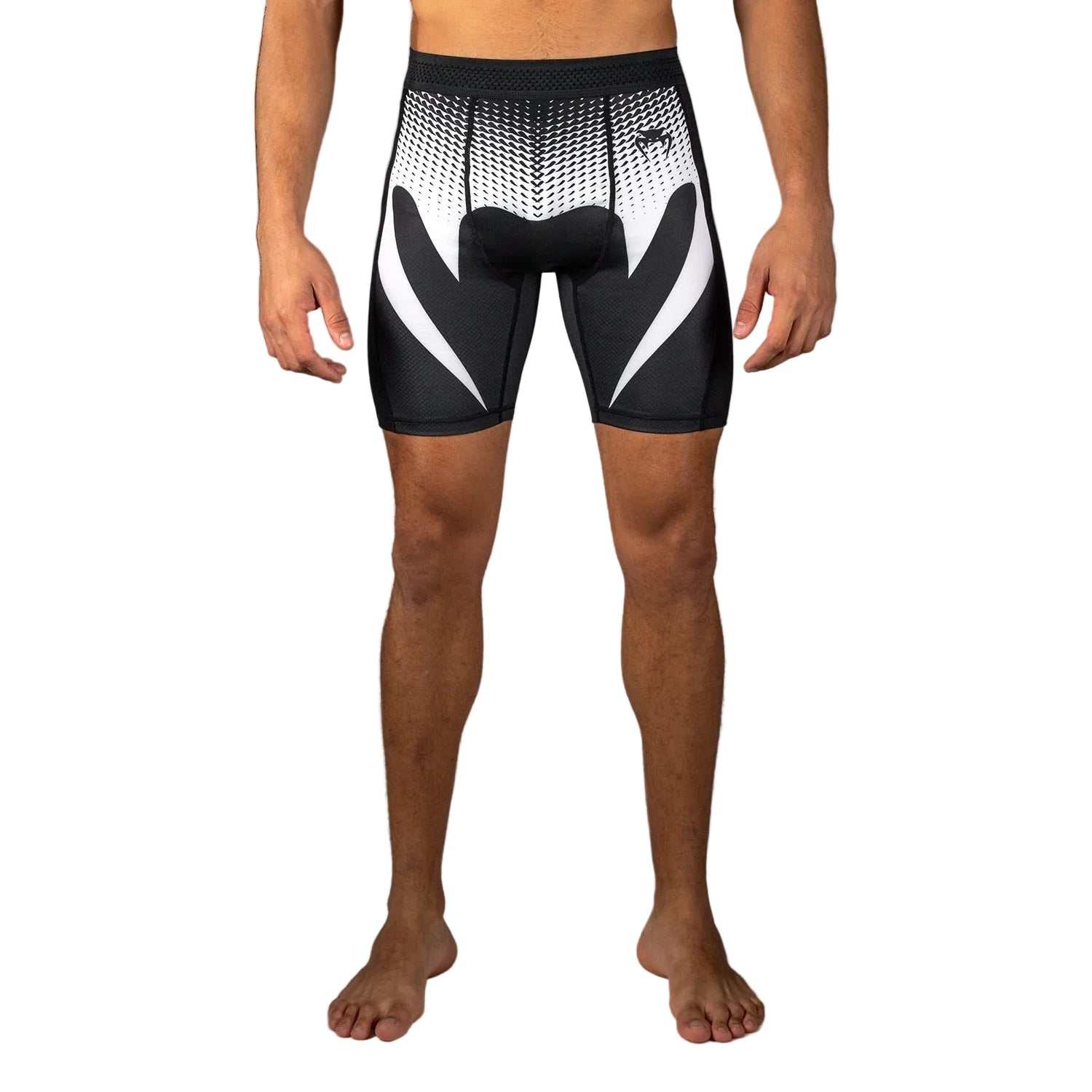 Short de compression JJB Venum No Gi noir et blanc homologué IBJJF pour grappling et MMA