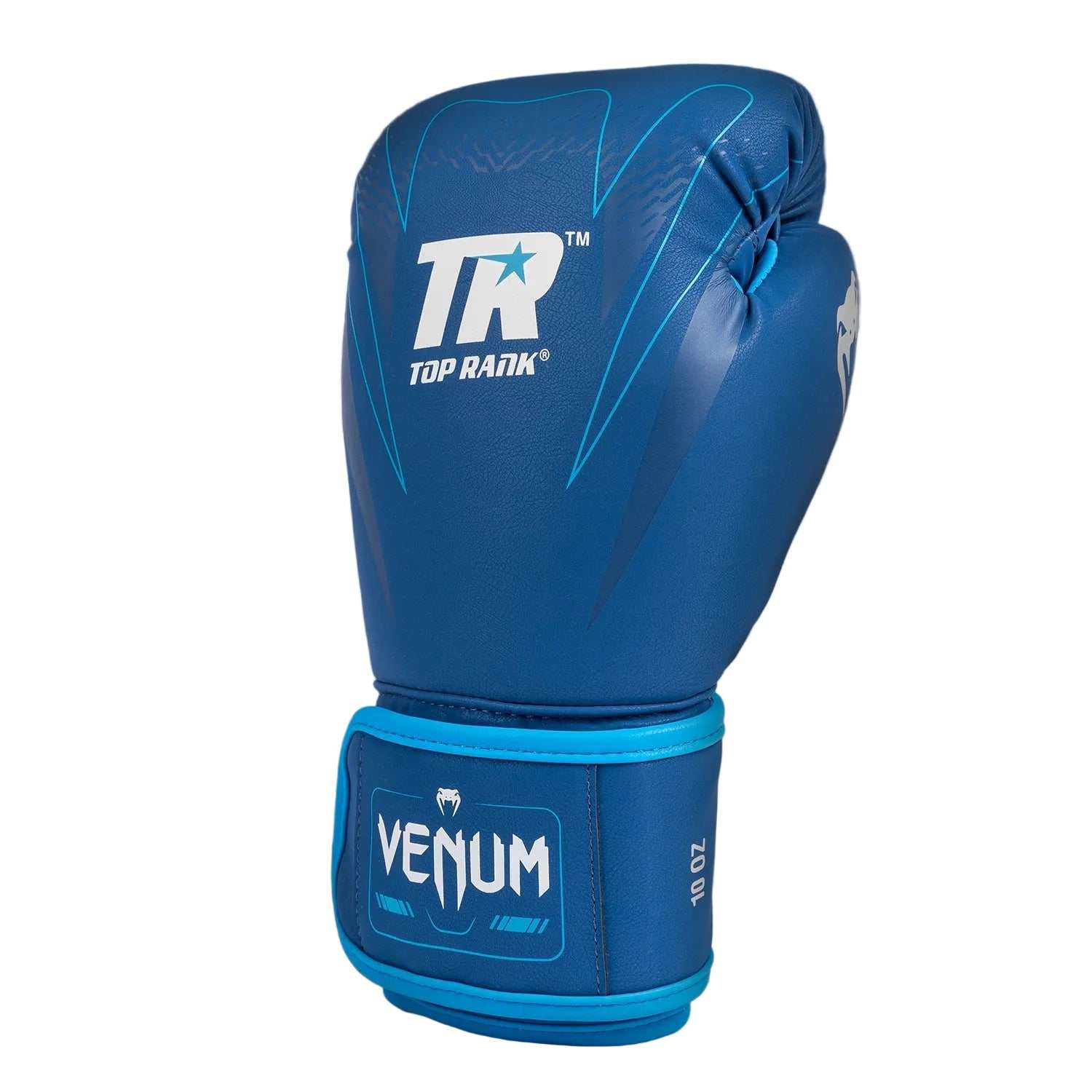 Gants de boxe Venum x Top Rank Original Impact bleu marine avec mousse triple densité et ventilation mesh
