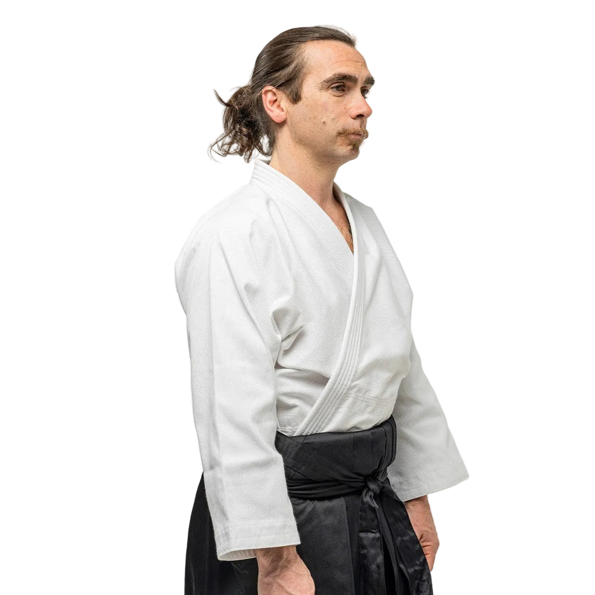Veste keikogi Aïkido FUJIMAE Ki Lightweight blanche, vue de dos