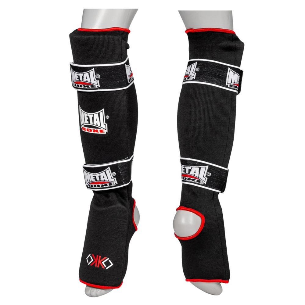 Protège tibia-pieds Black Light Metal Boxe - Protection légère Protège tibia-pieds Black Light Metal Boxe - Protection légère