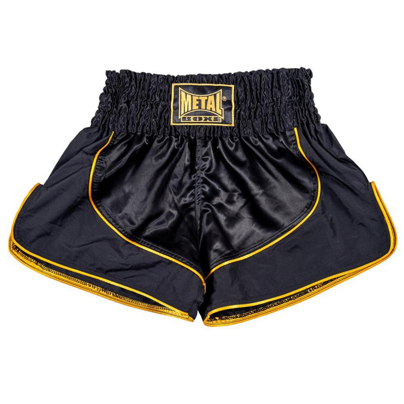 Short de Boxe Thaï Siam Metal Boxe - Noir/Or