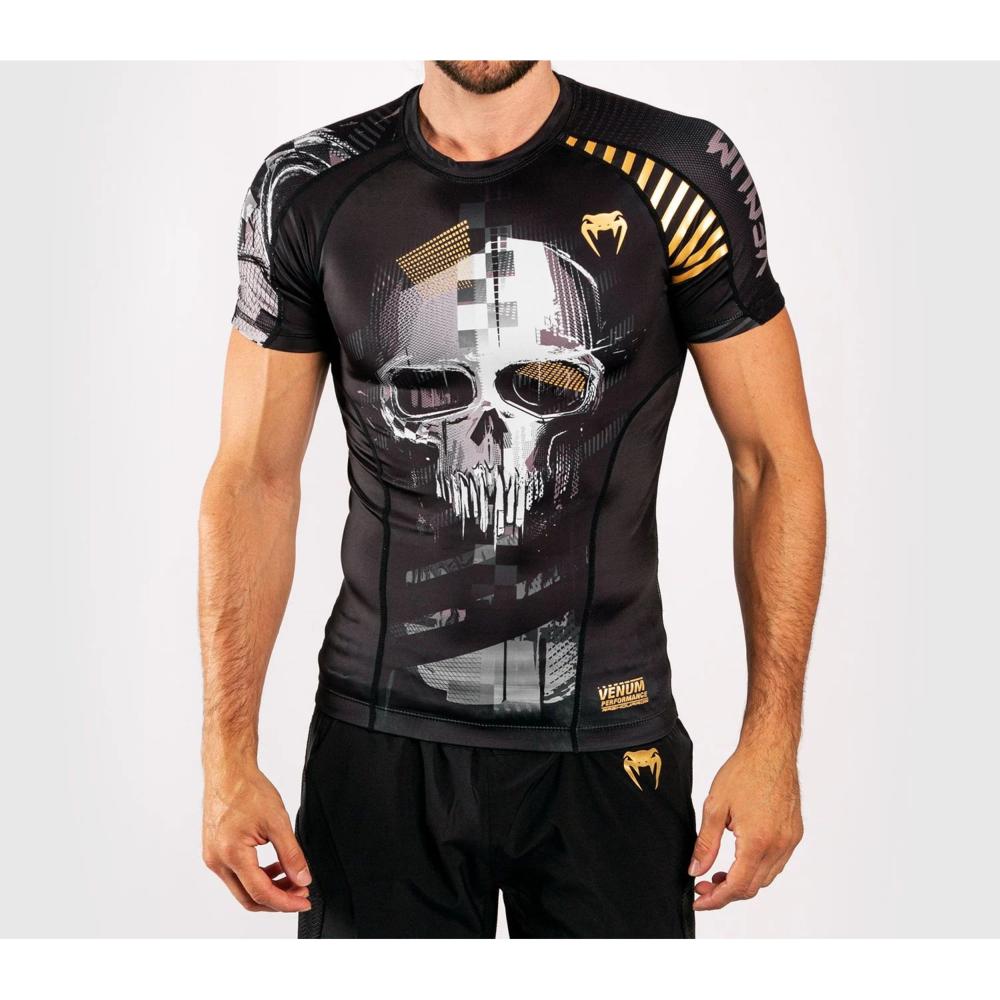 t-shirt-de-compression-venum-skull-manches-courtes