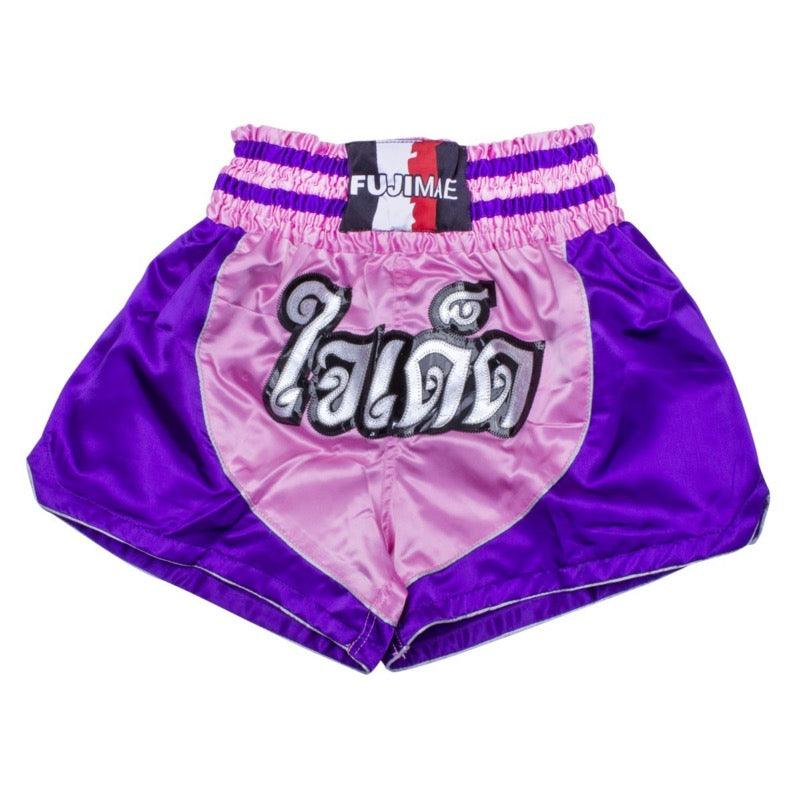 short-de-boxe-thai-rose-violet-fuji-mae