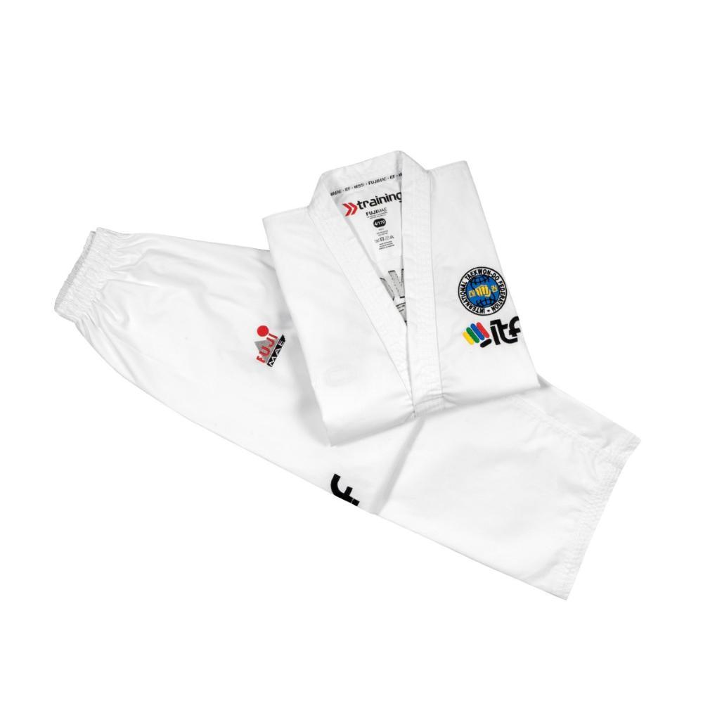 dobok-de-taekwondo-itf-approved-col-blanc-fuji-mae