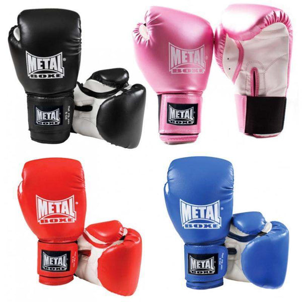 Gants de boxe enfant initiation bleu - METAL BOXE