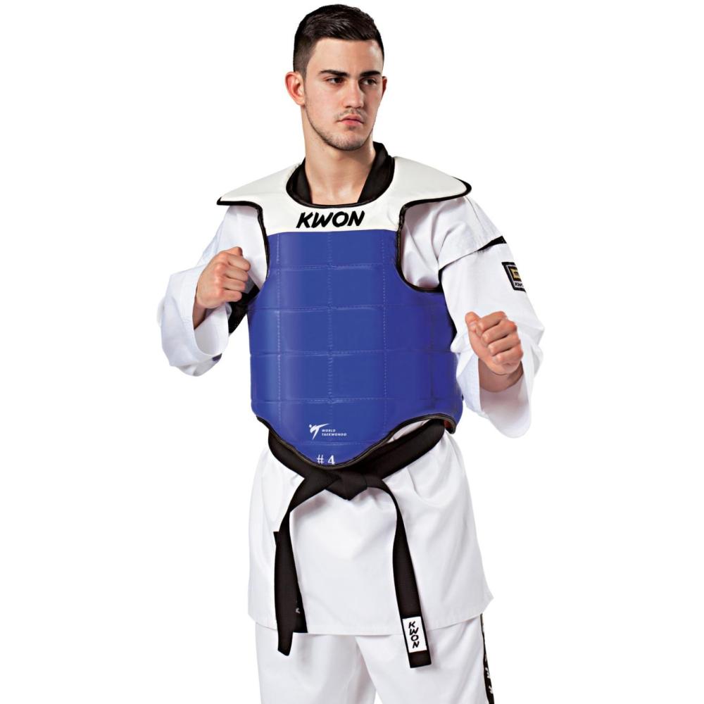 plastron-reversible-taekwondo-kwon-club-line